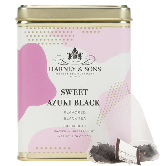 Harney & Sons Sweet Azuki Black Tea, 20 Sachets in Tin