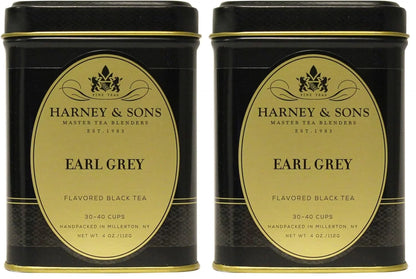 Harney & Sons Black Earl Grey Loose Leaf Tea,4 Ounce,(Pack of 2)