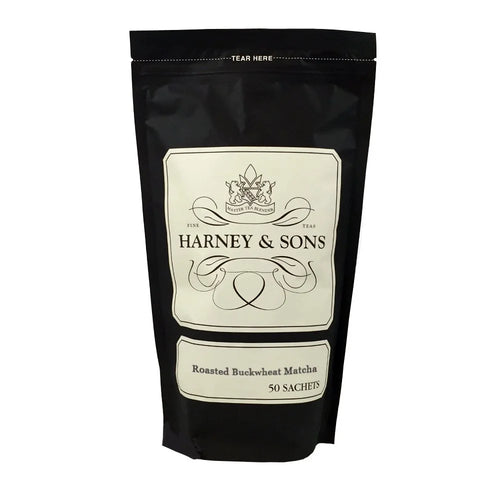 Harney & Sons Roasted Buckwheat Matcha Tea Sachets, 50 Count