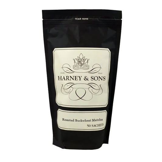 Harney & Sons Roasted Buckwheat Matcha Tea Sachets, 50 Count