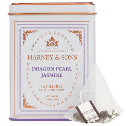 Harney & Sons Dragon Pearl Jasmine Tea, 20 Count(Pack of 1)