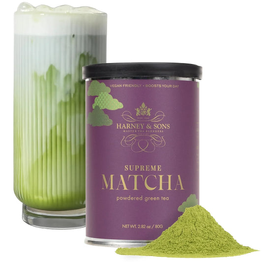 Harney & Sons Supreme Matcha Powdered Green Tea, 80g Tin