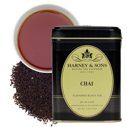 Harney & Sons Chai Loose Leaf Black Tea Tin, 4 oz