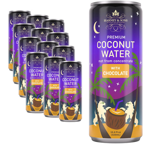 Harney & Sons Chocolate Coconut Water, 10.8 fl oz (Pack of 12)