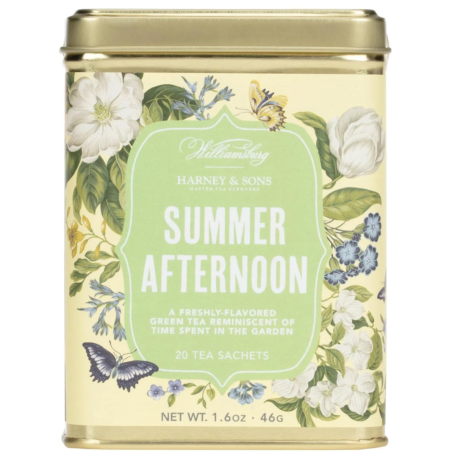 Harney & Sons Summer Afternoon Green Tea, 20 Sachets in Tin