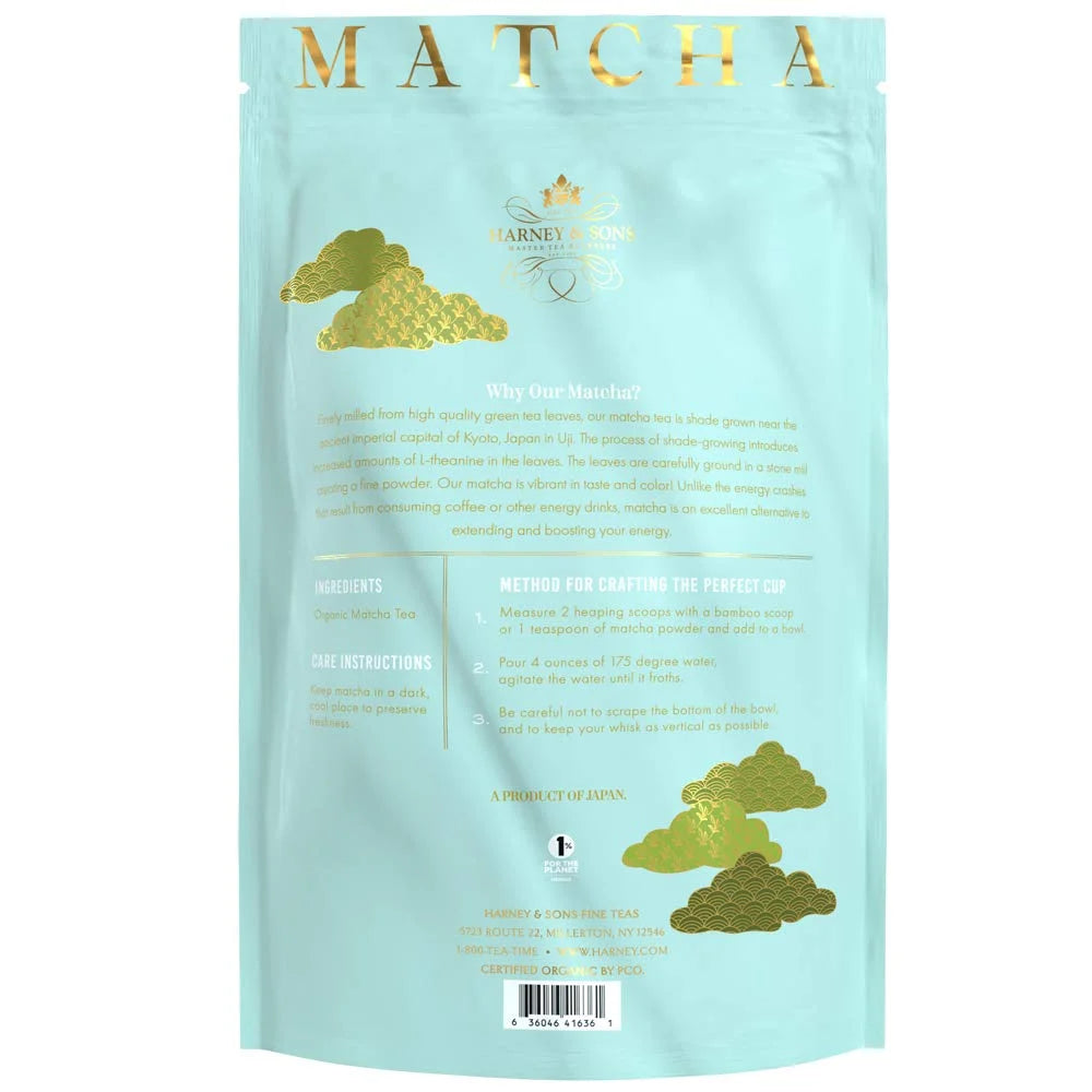 Harney & Sons Organic Everyday Matcha Green Tea Powder, 16 oz Bag