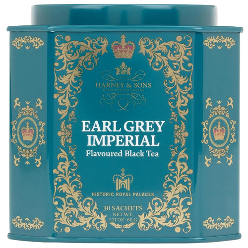 Harney & Sons Earl Grey Imperial Tea, 30 Sachets in Tin