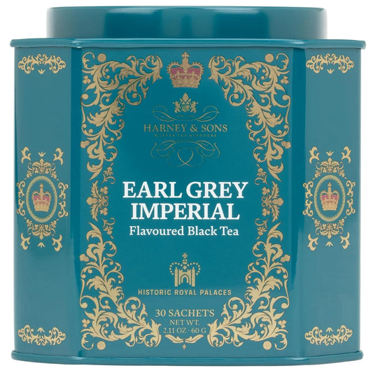 Harney & Sons Earl Grey Imperial Tea, 30 Sachets in Tin