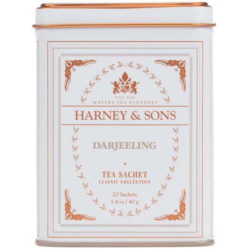 Harney & Sons Classic Darjeeling Black Tea, 20 Sachets in Tin
