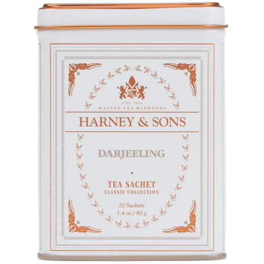 Harney & Sons Classic Darjeeling Black Tea, 20 Sachets in Tin