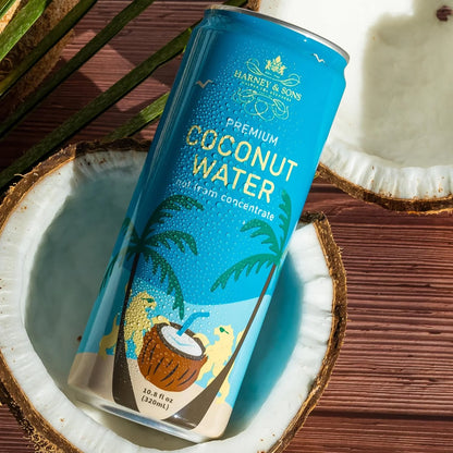 Harney & Sons Coconut Water, 12-Pack, 10.8 fl oz Cans, No Sugar Added