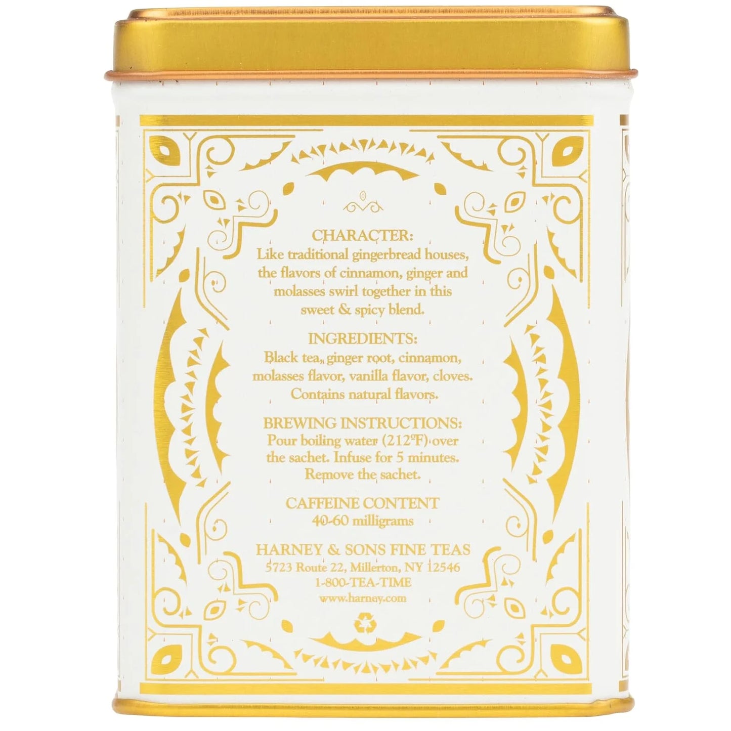 Harney & Sons Gingerbread Festival Black Tea, 20 Sachets in Tin