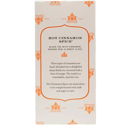 Harney & Sons Black Tea Bags, Hot Cinnamon Spice, 20 Count