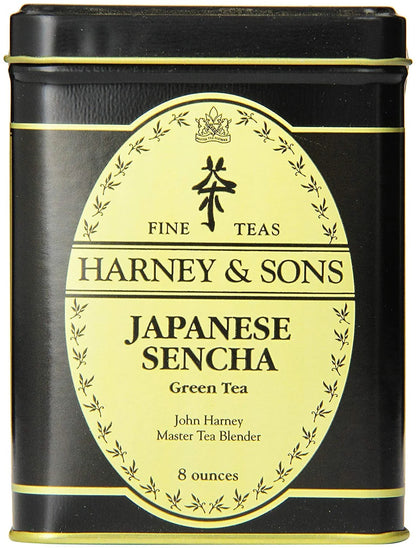 Harney & Sons Japanese Sencha Tea, Loose Leaf Green Tea Tin, 8 oz