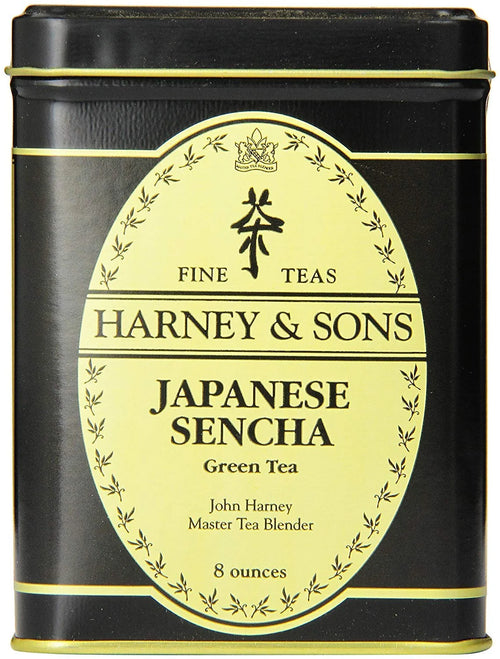 Harney & Sons Japanese Sencha Tea, Loose Leaf Green Tea Tin, 8 oz