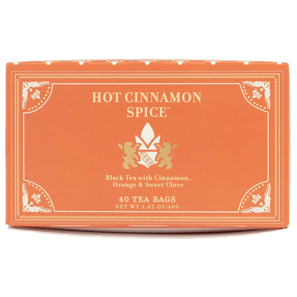 Harney & Sons Hot Cinnamon Spice Black Tea Bags, 40 Count