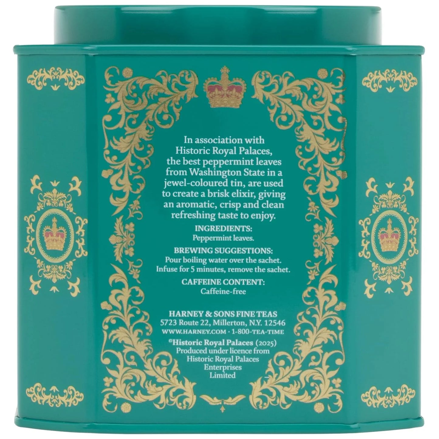 Harney & Sons Peppermint Herbal Tea in Sachets, Caffeine-Free Herbal, 30 Sachets