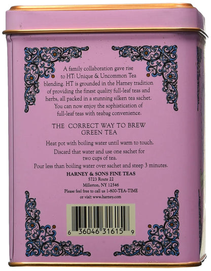 Harney and Sons Fine Teas, Green Tea with Coconut, 20 Sachets (Pack of 3)
