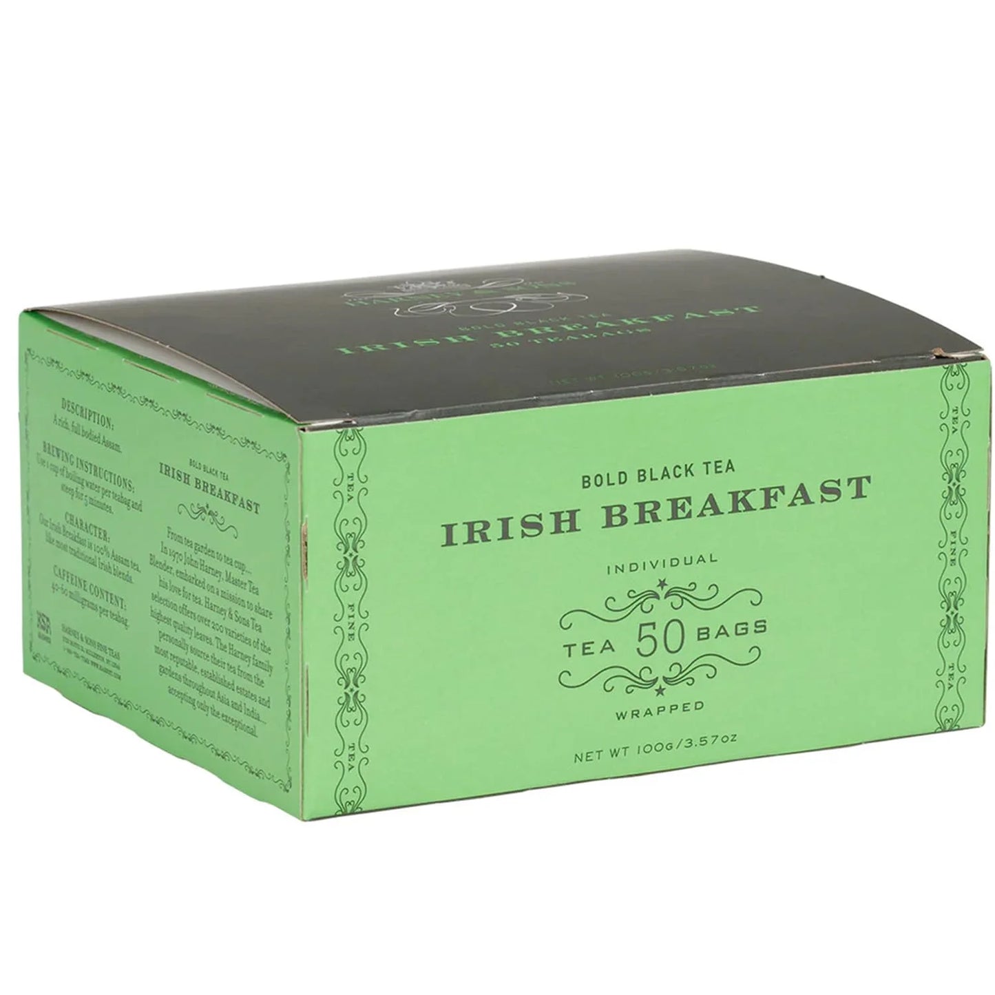 Harney & Sons Irish Breakfast Black Tea Bags, 50 Count