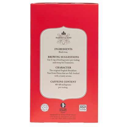Harney & Sons Black Tea, Tea Bags, English Breakfast, 20 Count