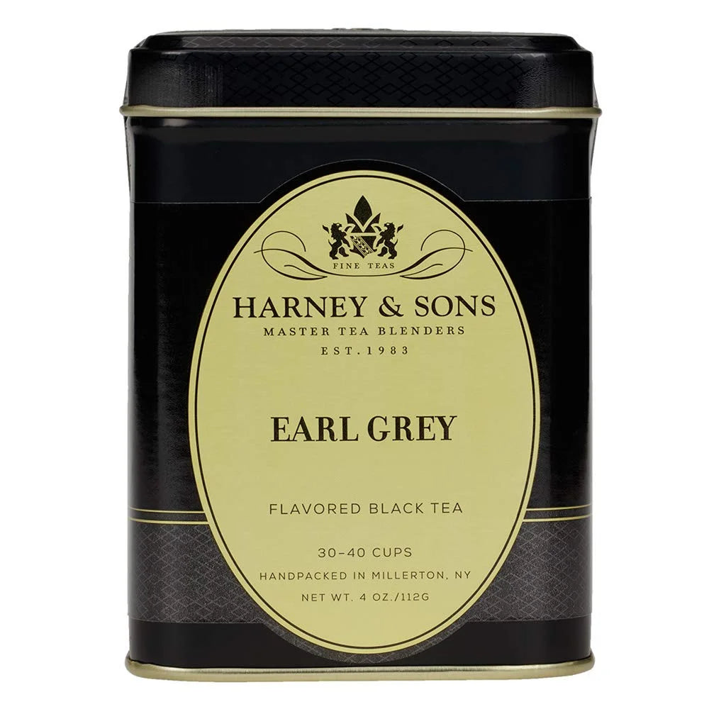 Harney & Sons Black Earl Grey Loose Leaf Tea,4 Ounce,(Pack of 2)