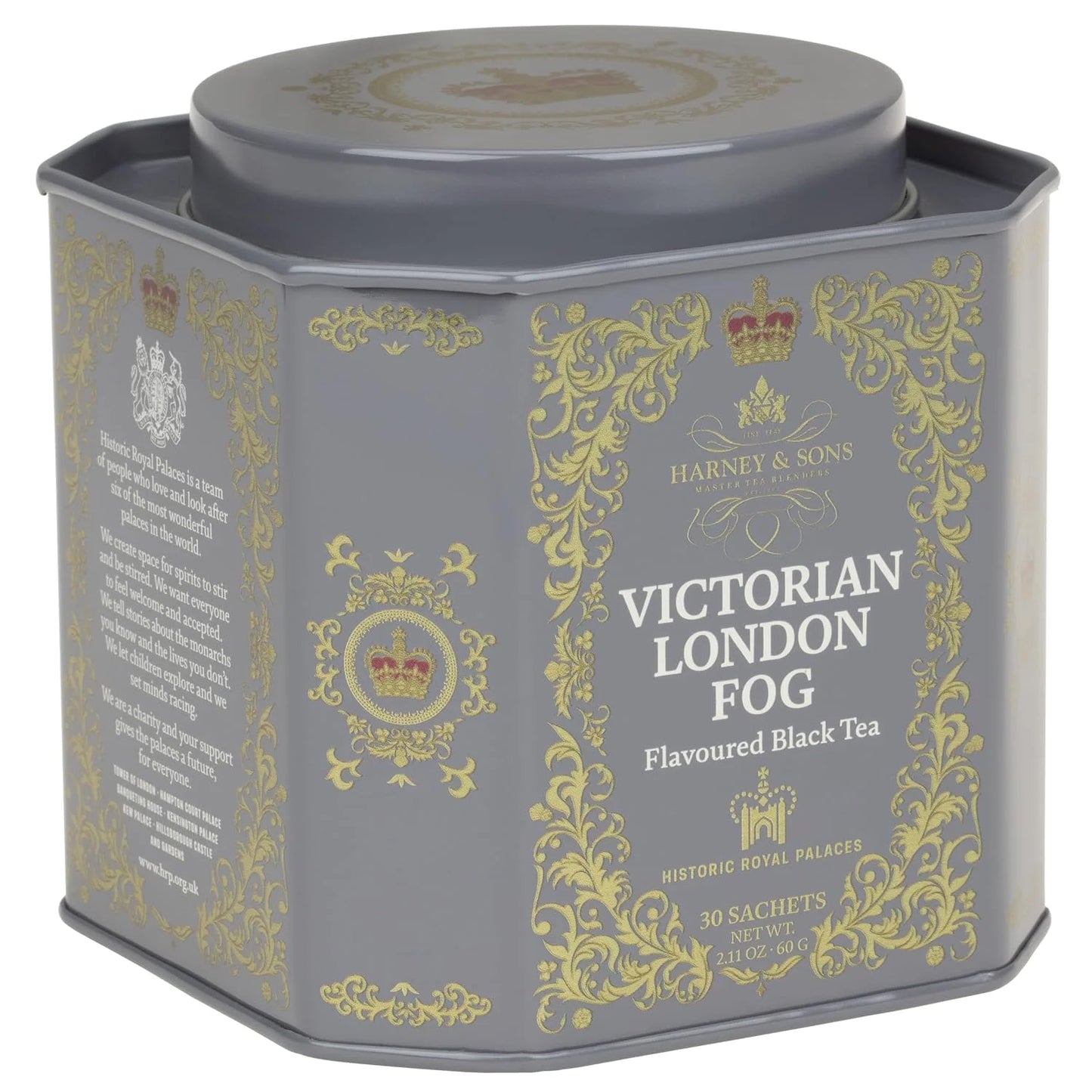 Harney & Sons Victorian London Fog Tea, 30 Sachets in Tin