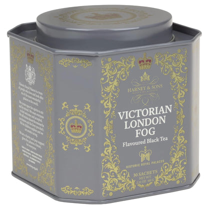 Harney & Sons Victorian London Fog Tea, 30 Sachets in Tin