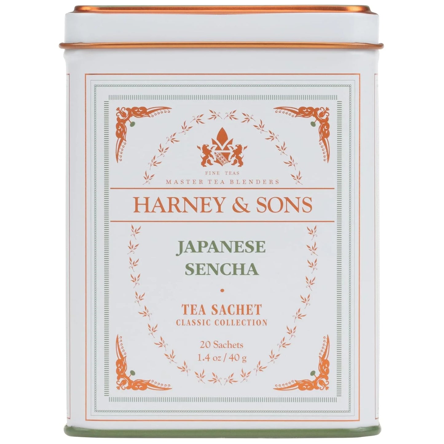 Harney & Sons Classic Japanese Sencha Green Tea, 20 Sachets in Tin