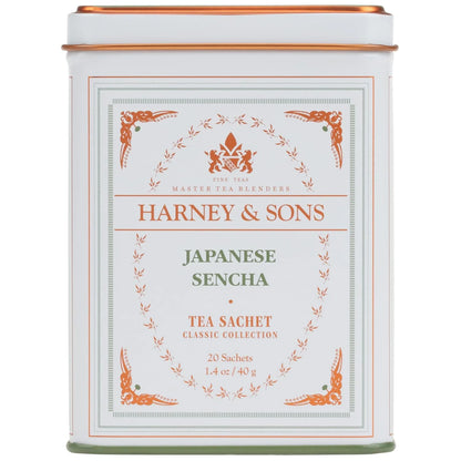 Harney & Sons Classic Japanese Sencha Green Tea, 20 Sachets in Tin