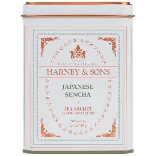 Harney & Sons Classic Japanese Sencha Green Tea, 20 Sachets in Tin